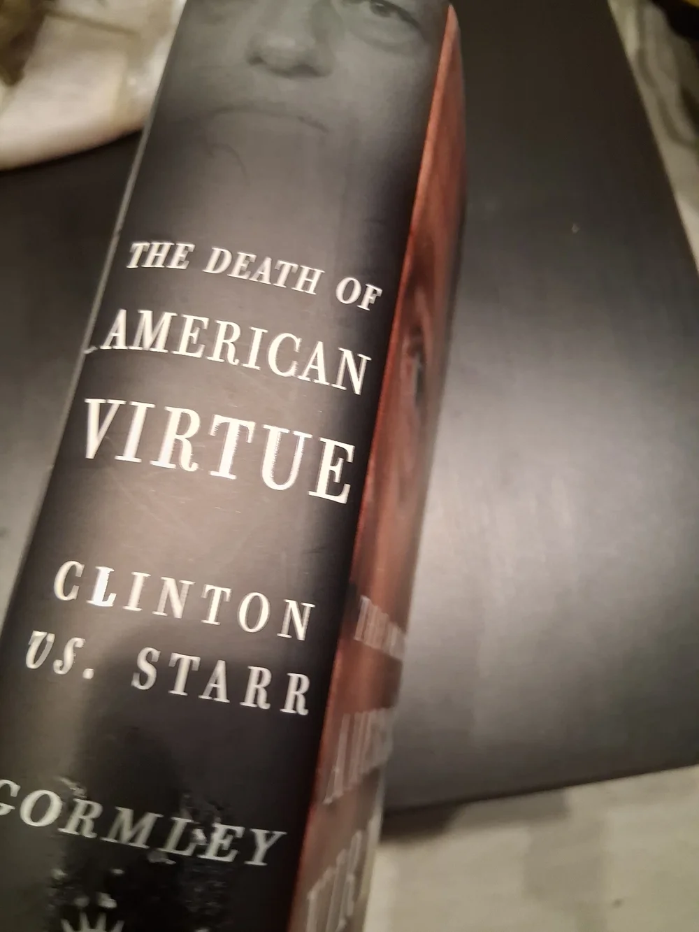 The Death of American Virtue Hardcover Journal - Blue Cover